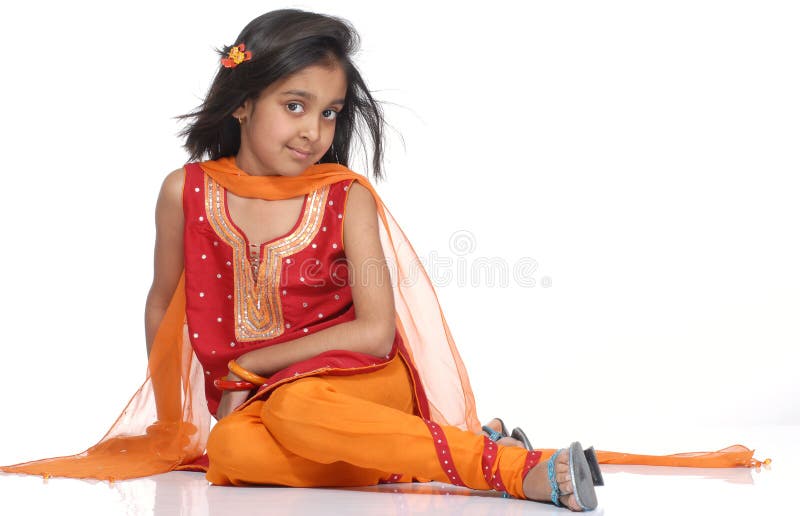 Fashionable 7 Years Old Girl Stock Image - Image of bangles, female: 8847153