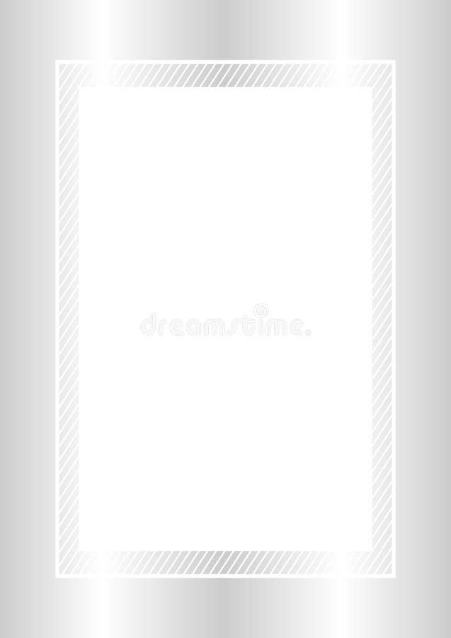 Fashionable Frame Silver Color Flat Lay Style and Rectangle for Copy