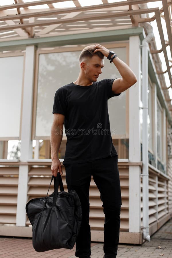 Fashionable handsome young stylish man with hairstyle royalty free stock photo Fashionable handsome young stylish man with hairstyle royalty free stock photo
