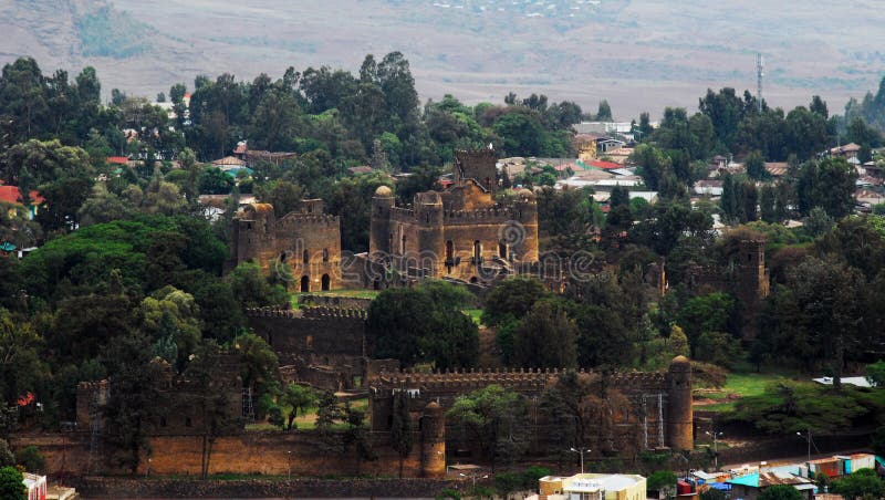 Fasil Guebbi royal enclosure, Gondar, Ethiopia stock photography Fasil Guebbi royal enclosure, Gondar, Ethiopia stock photography