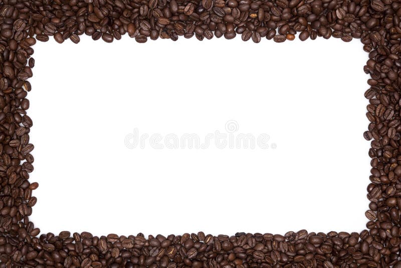 Fasole graniczą kawę piec zdjęcie royalty free