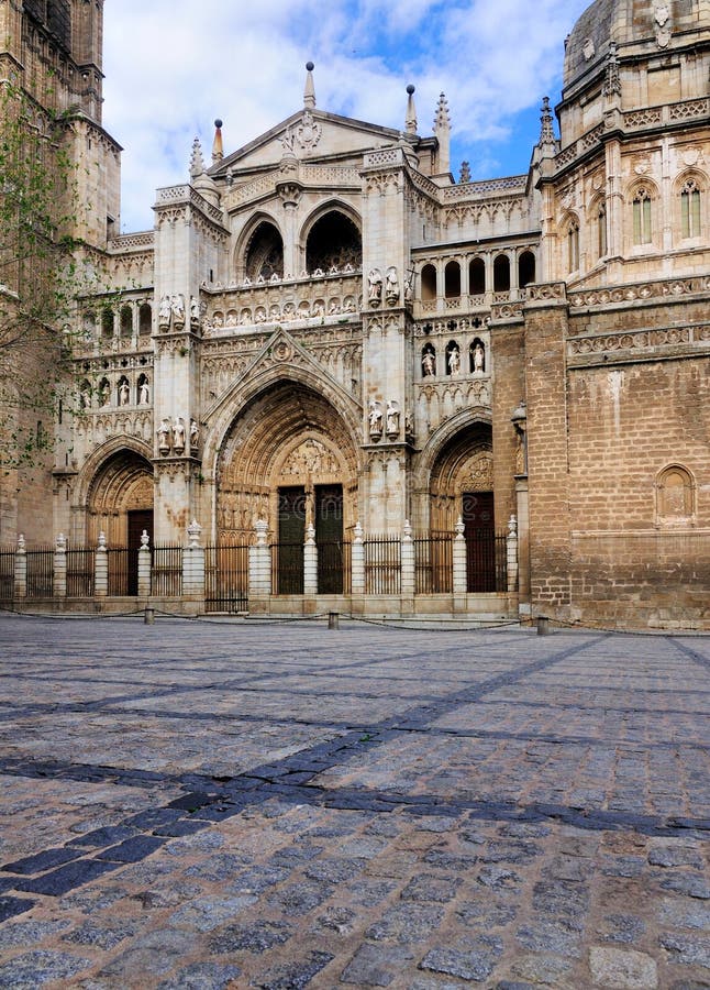 Fassade der Kathedrale von Toledo, Spanien