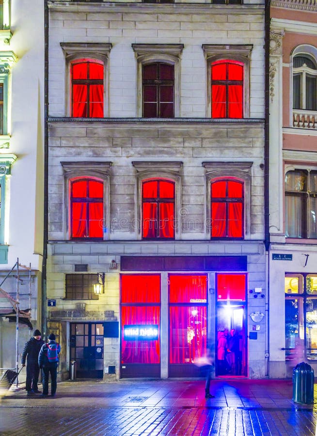 Fassade Eines Nachtclubs In Krakau Redaktionelles Foto - Bild von