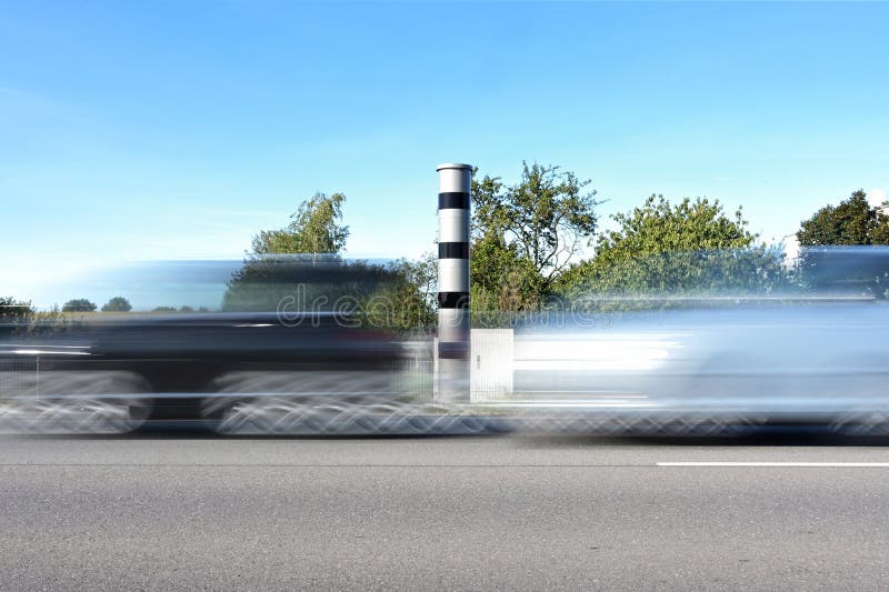 German Blitzer Speed Camera Stock Photo, Picture and Royalty Free Image.  Image 70563320.