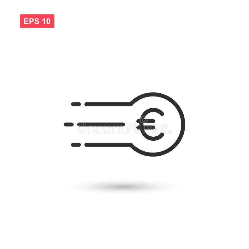 fast coin euro icon vector design isolated royalty free illustration fast coin euro icon vector design isolated royalty free illustration