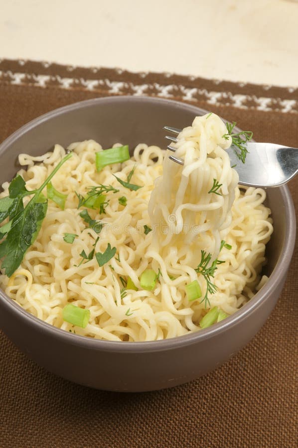 Fast cooking noodles stock photo. Image of plastic, bowl 37074078