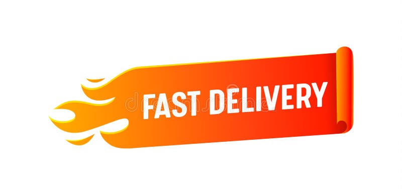 Set Fast Delivery Logo Isolated on White Background. Logistics Company ...