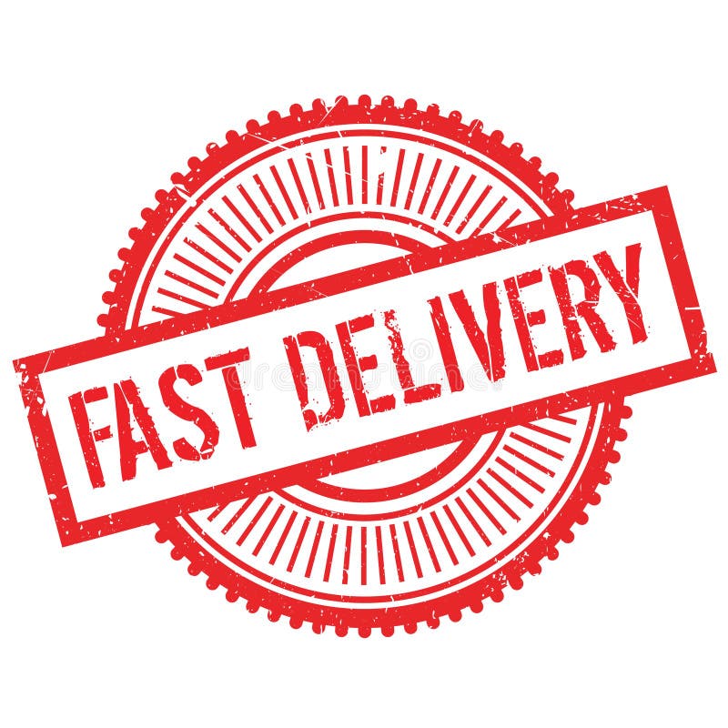 Fast delivery stamp stock vector. Illustration of shortterm - 82618011