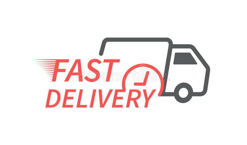 Fast Delivery Truck Icon Set. Fast Shipping. Design for Website and ...