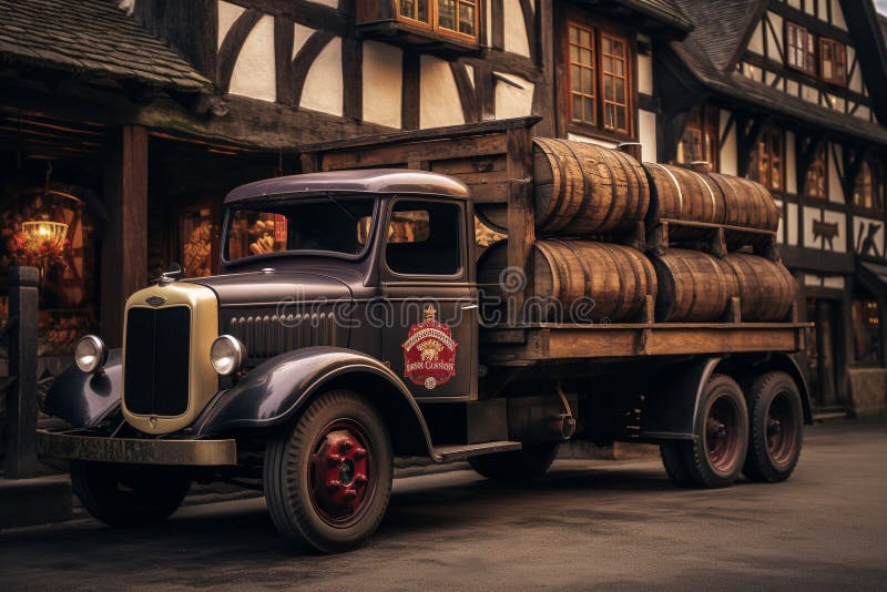 Fast and Efficient Delivery Truck Service royalty free illustration