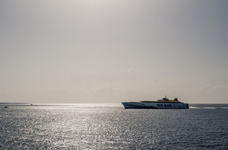 Fast ferry Fred. Olsen Express stock photography
