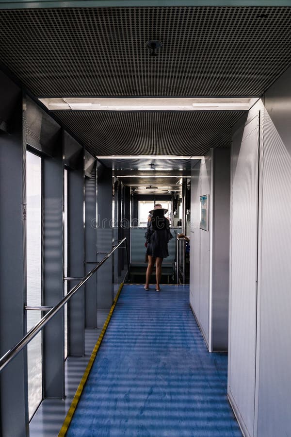 Fast Ferry Interior - Turkey stock images