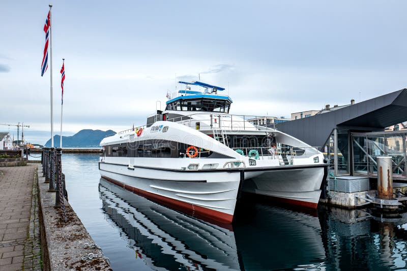 Fast-ferry VALDEROY stock image