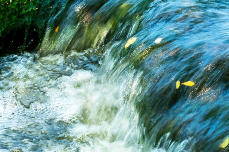 Fast flowing water