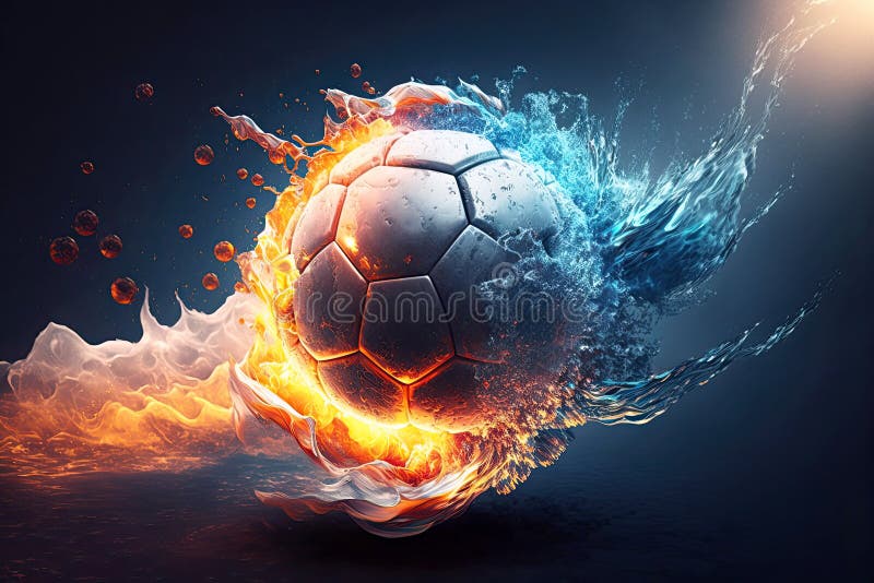 Fire Soccerball Stock Photos - 654 Images