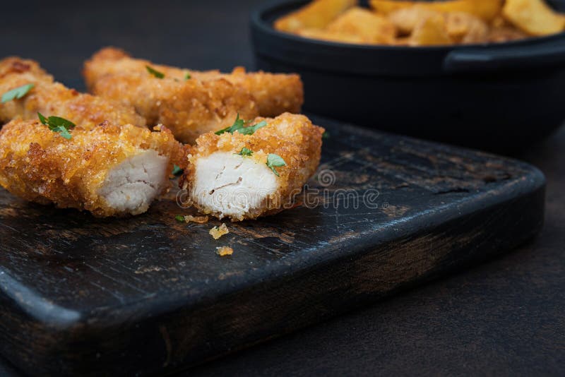 Fast Food Fried Crispy and Spicy Chicken Legs Stock Photo - Image of