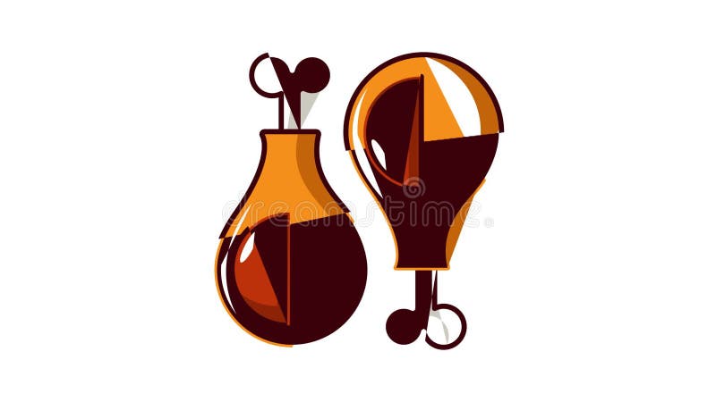 Fast food icon animation stock illustration