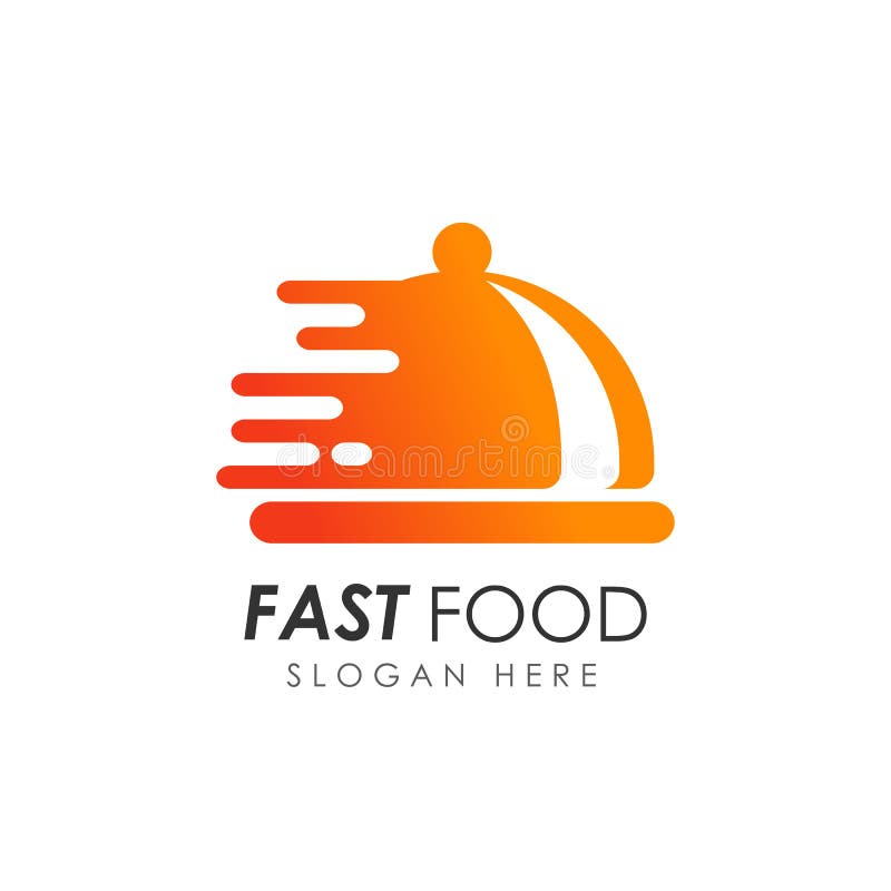 Fast Food Logo Design Food Delivery Logo Stock Vector Illustration Of Graphic Simple