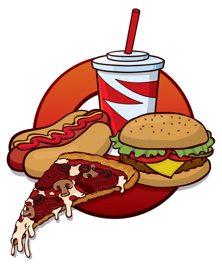 Fast food stock illustration Fast food stock illustration