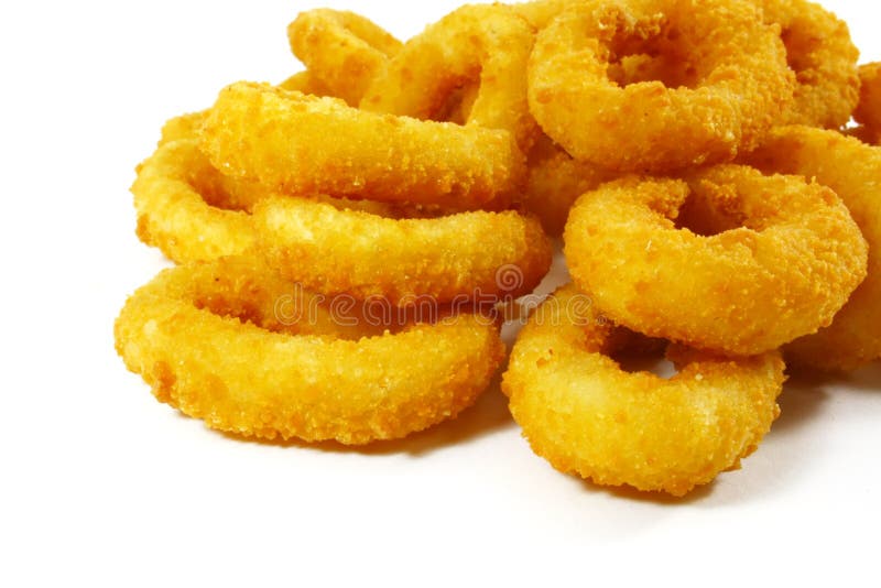 Fast Food Popular Side Dish of Onion Rings Stock Photo Image of