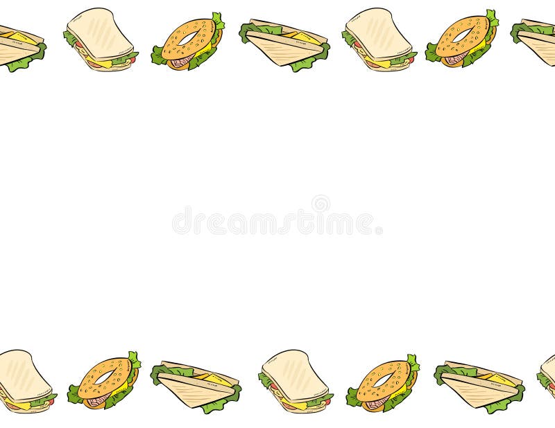 Food border stock illustration. Illustration of frame - 5646023
