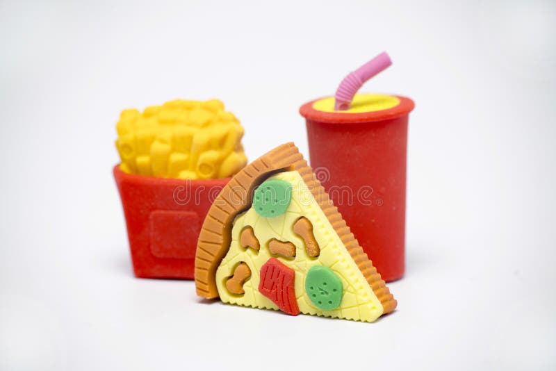 Rubber food toys stock photo. Image of artificial, donuts 112367872