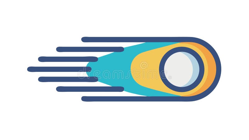 Fast Moving Object Icon for Speed Velocity, vector design Generative AI royalty free illustration