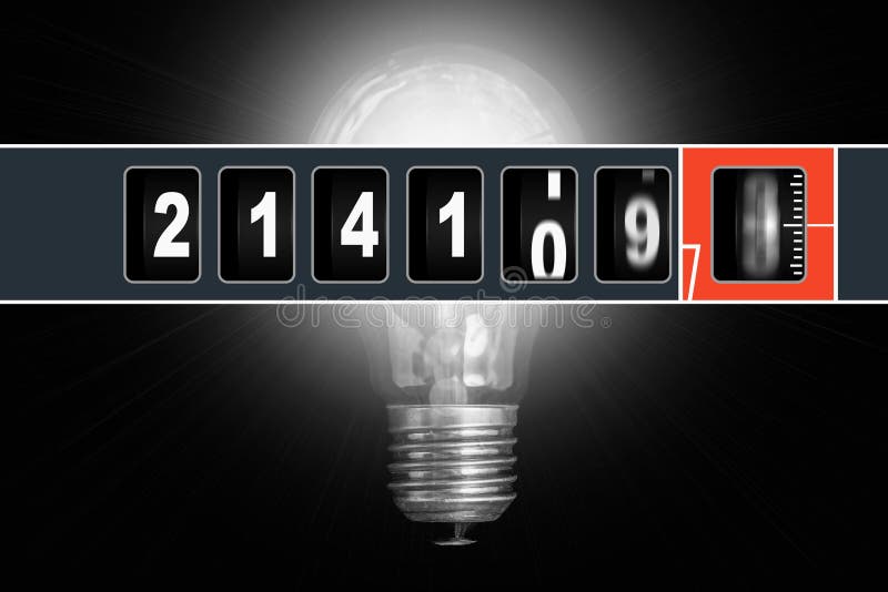 Electricity meter (GBP) stock illustration. Illustration of bill 34960978