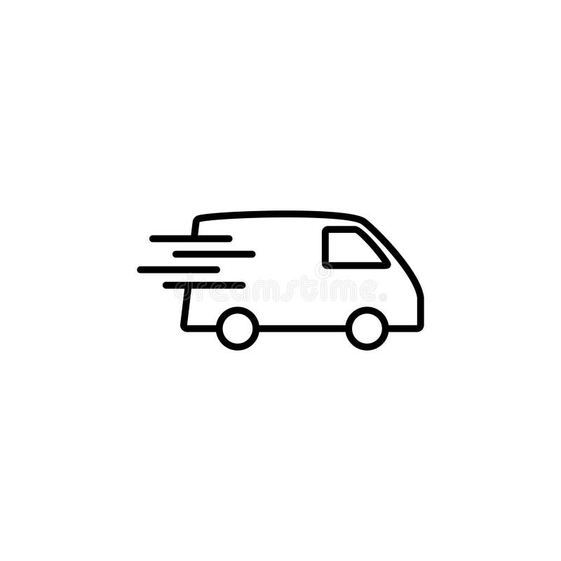 Fast Shipping Delivery Truck Icon . Delivery Truck Icon. Fast Delivery