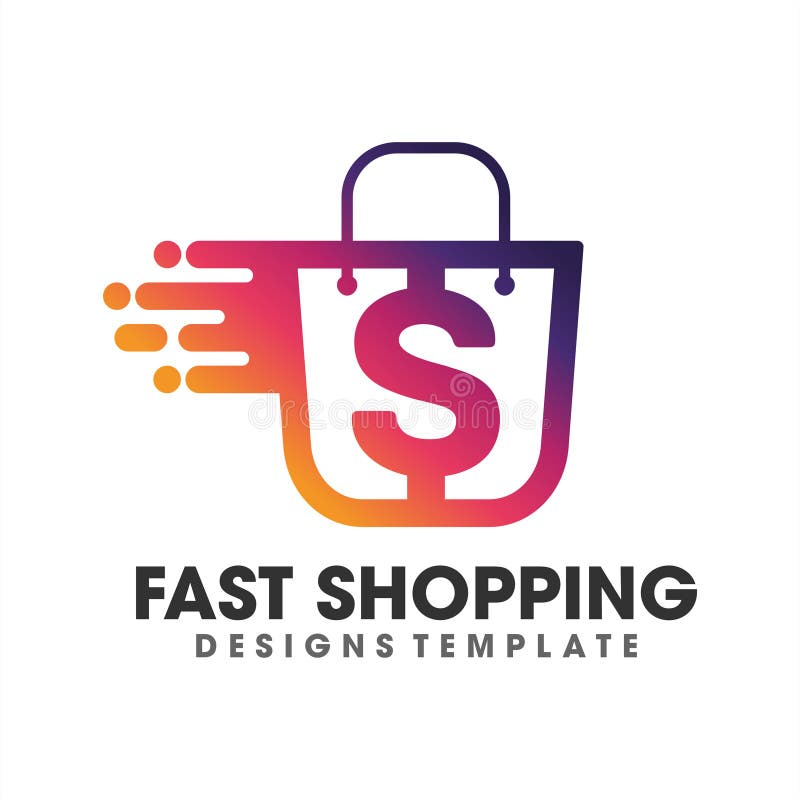 Богиня шопинга лого. Fast shopping