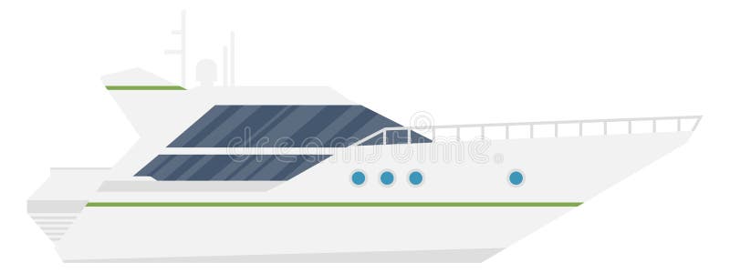 Fast speed yacht. Luxury expensive ship icon vector illustration