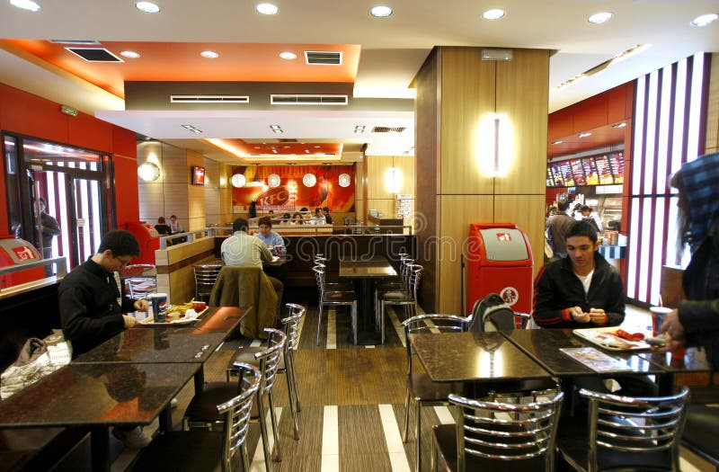 Fasta food wnętrza restauracja