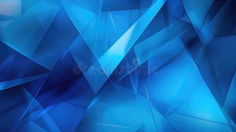 Faszinierender blauer Dreiecksuntergrund stock abbildung