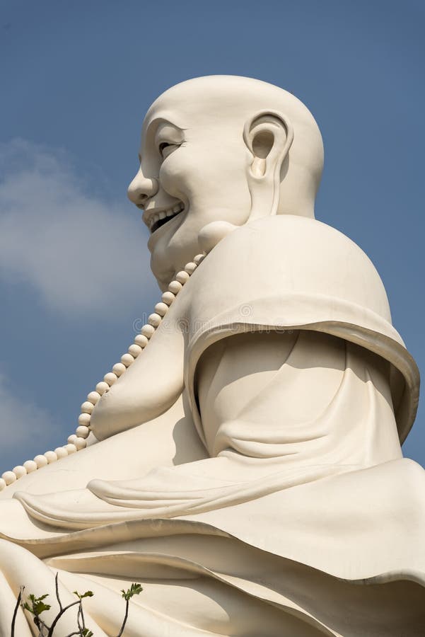 Fat Buddah the Vinh Trang Temple royalty free stock photography Fat Buddah the Vinh Trang Temple royalty free stock photography