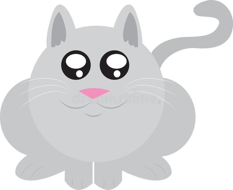Fat Cat vector illustration