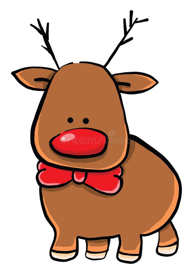 Fat Deer Illustration Vector Stock Vector Illustration of