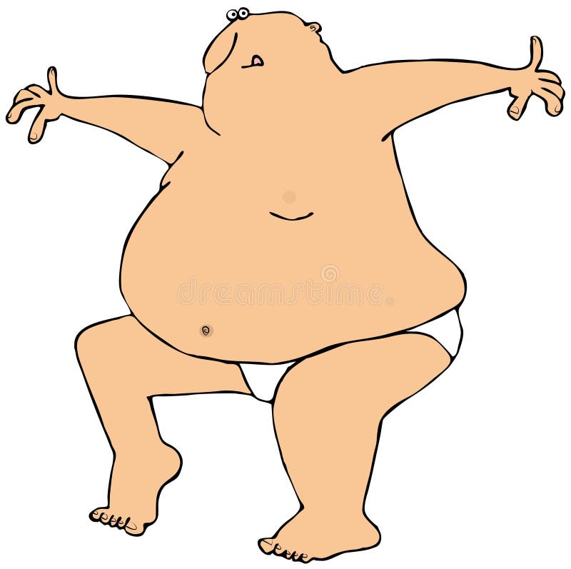 Fat Man Dancing Underwear Stock Illustrations – 2 Fat Man Dancing