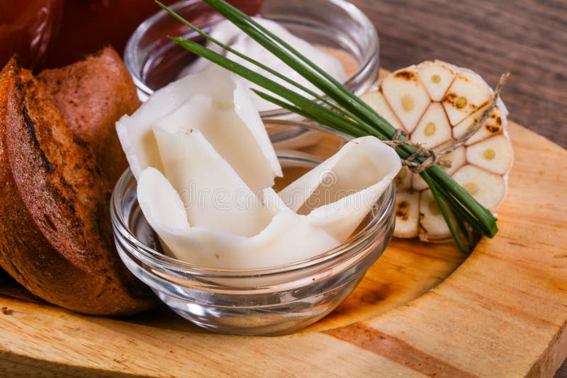 Fat pork lard stock image. Image of protein, snack, bacon 124214845