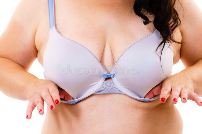 Fat Woman Big Breast Wearing Bra Stock Image - Image of overweight, bosom:  195755745