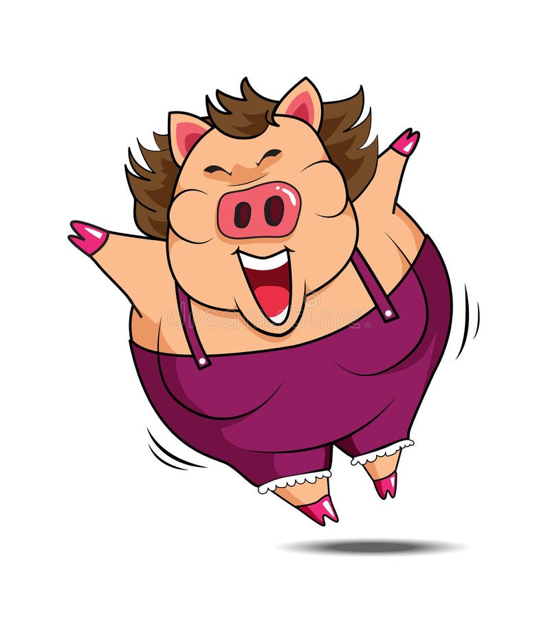 female pig clipart toons