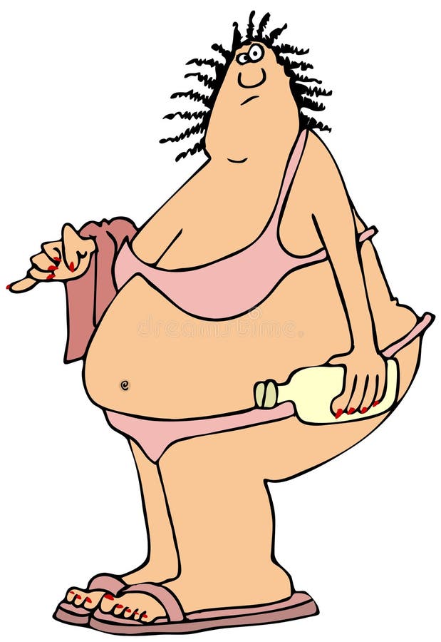 Cartoon of a Woman Looking Down at Her Sagging Boobs Stock Illustration -  Illustration of clothes, smiling: 104412638