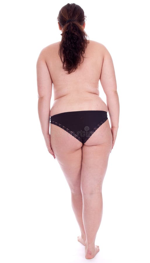 Confident overweight black woman in lingerie · Free Stock Photo