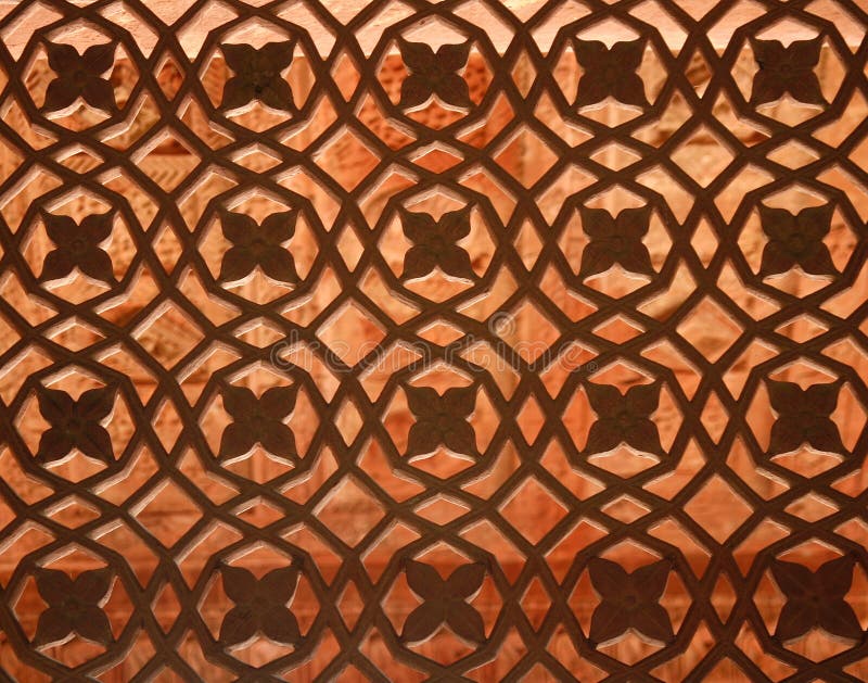 Beautiful window ornament in the Fatehpur Sikri temple complex in Rajasthan, India. Beautiful window ornament in the Fatehpur Sikri temple complex in Rajasthan, India