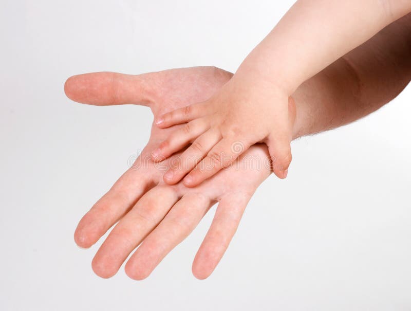 Father and child s hands