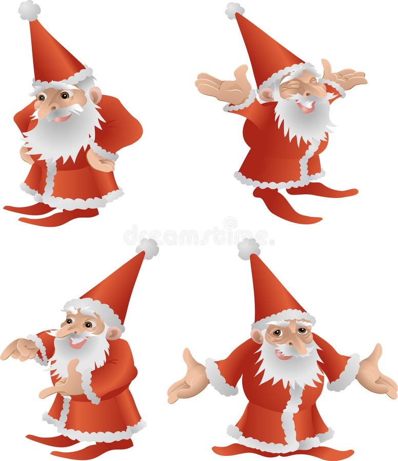 Father Christmas Illustration Stock Vector Illustration of humor