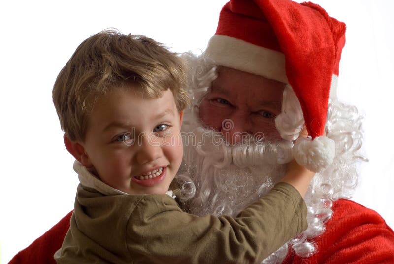 Father Christmas and Sack of Presents Stock Image Image of seasonal