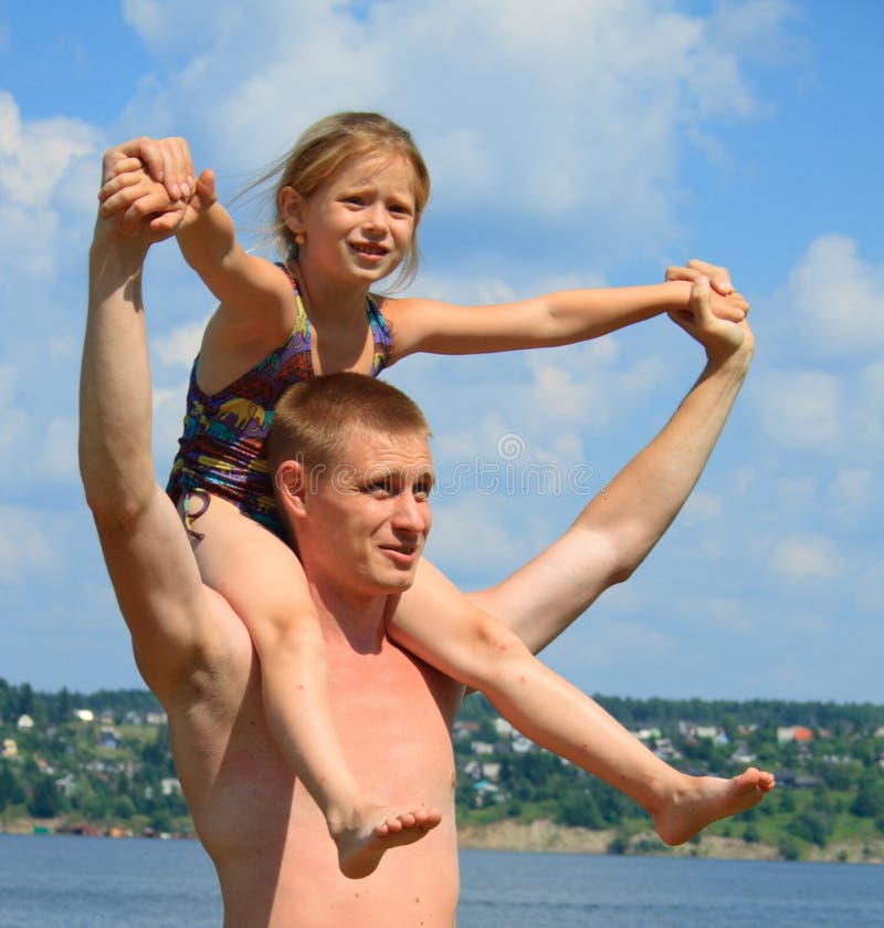 Father with daughter