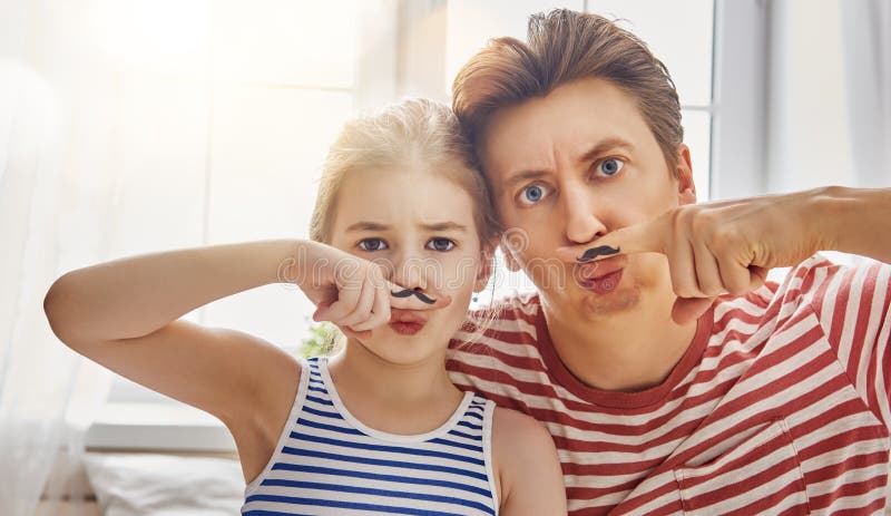 Father and daughter play royalty free stock images Father and daughter play royalty free stock images