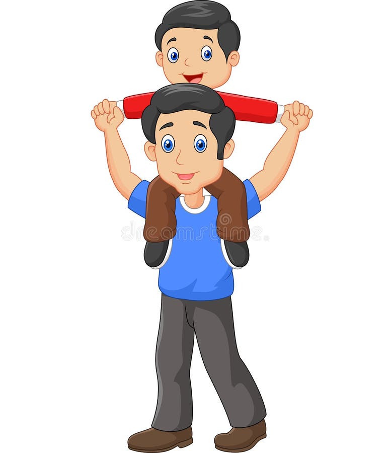 Double Meaning of Piggyback Ride Stock Vector - Illustration of cute,  lovely: 29957273