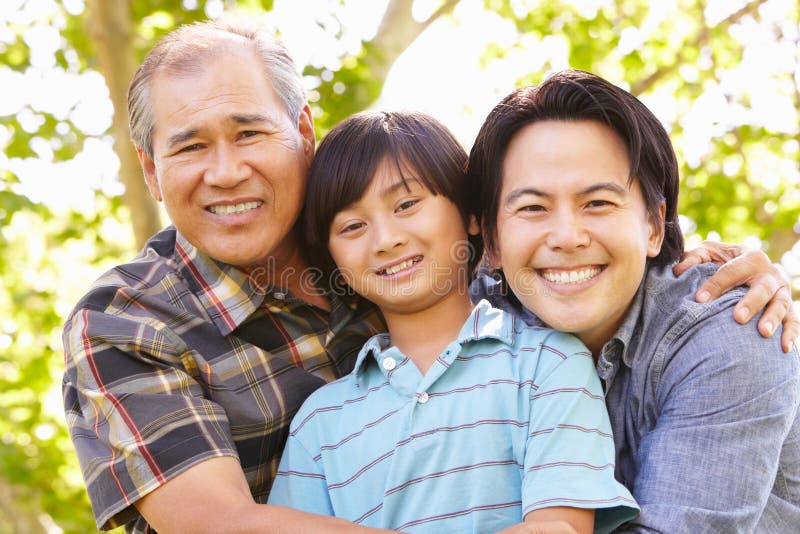 Father, Grandfather and Son Portrait Stock Photo Image of camera